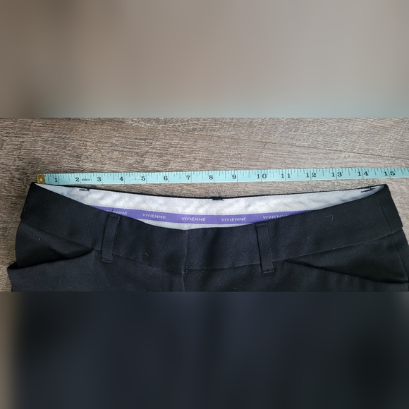 Vivienne Tam Classic Trousers Women's 4 Black Wide Flared Leg Stretchy EUC - Picture 6 of 13